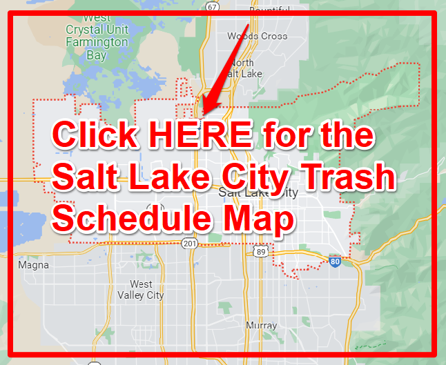 Salt Lake City Trash Pickup Schedule Map