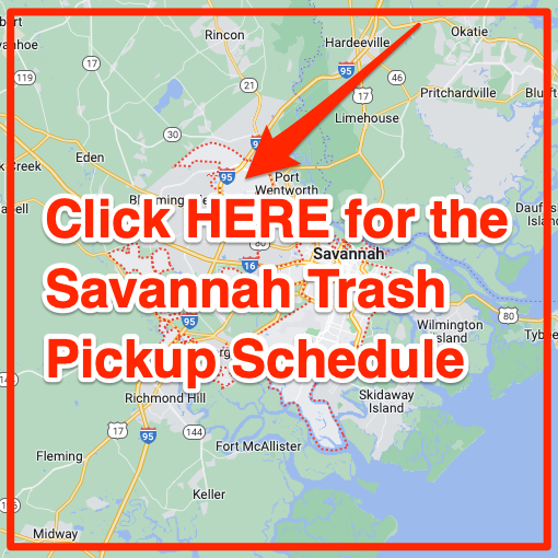 Savannah Trash Pickup Schedule Map