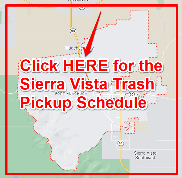 Sierra Vista Trash Pickup Schedule Map