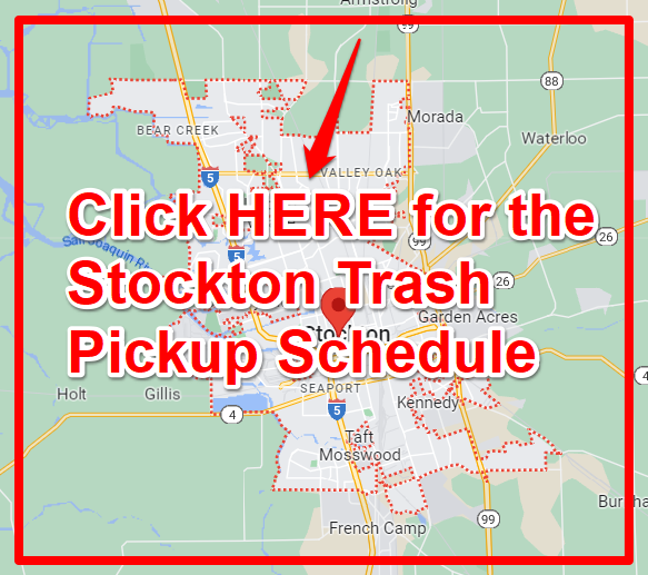 Stockton Trash Pickup Schedule Map
