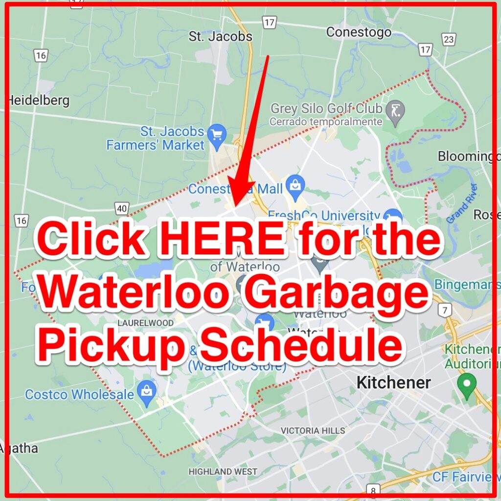 Waterloo Garbage Pickup Schedule
