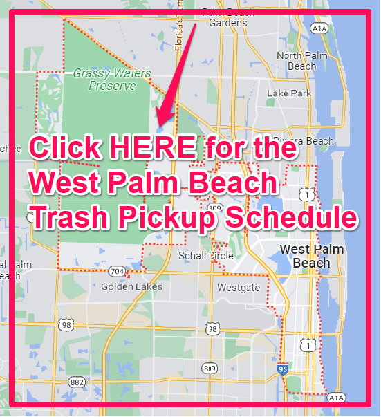 West Palm Beach Trash Pickup Schedule Map