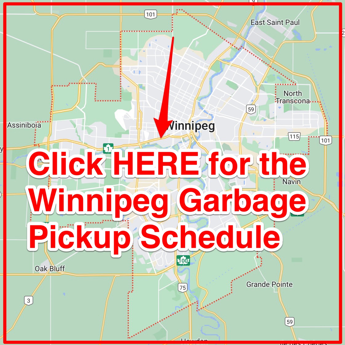 Winnipeg Garbage Schedule 2025 Bulk Pickup Holidays Map 