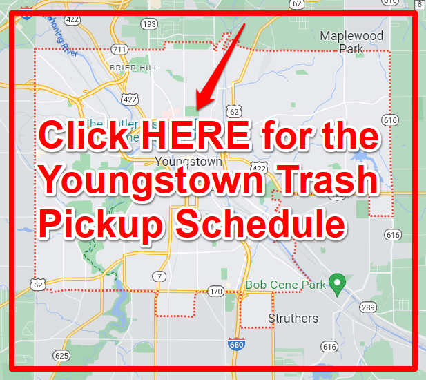 Youngstown Trash Pickup Schedule Map