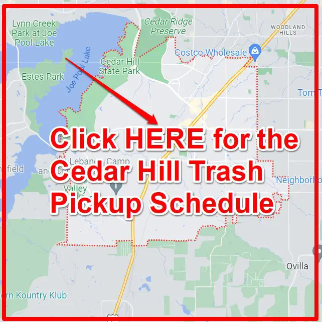 Cedar Hill Trash Pickup Schedule