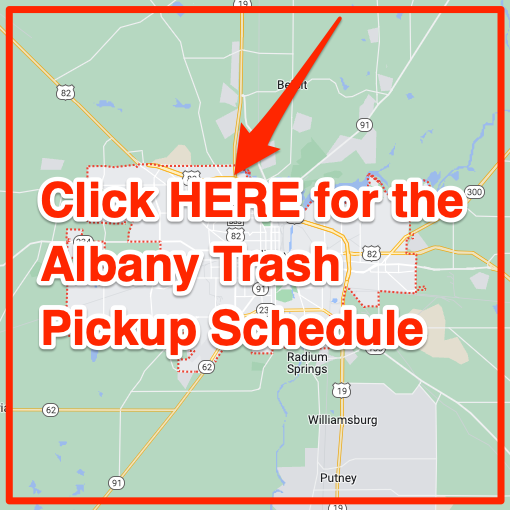 Albany Trash Pickup Schedule Map