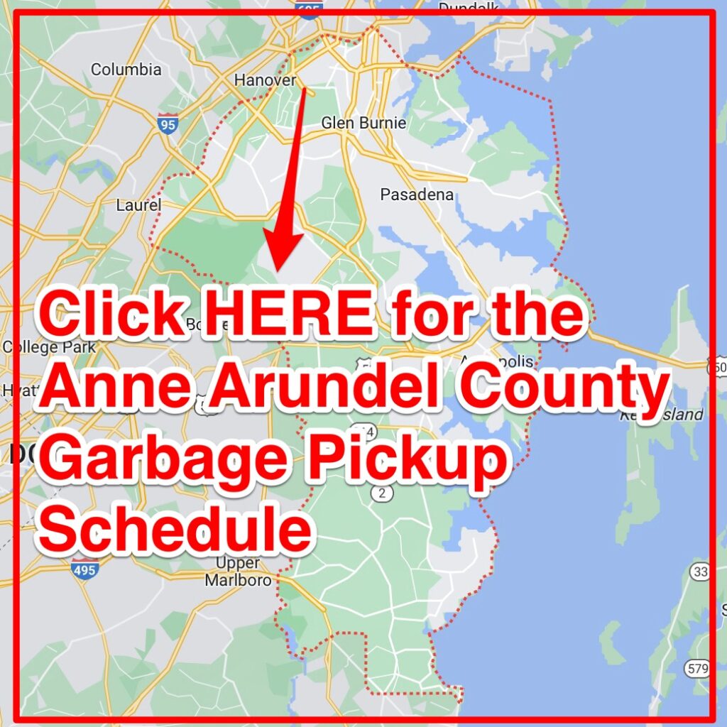 Anne Arundel County Garbage Pickup Schedule