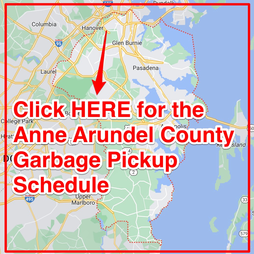 Anne Arundel County Trash Schedule 2025 Bulk Holidays Map 