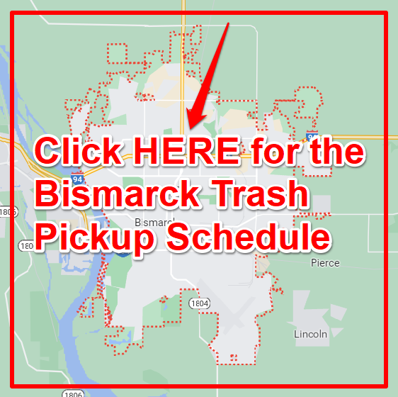 Bismarck Trash Pickup Schedule Map