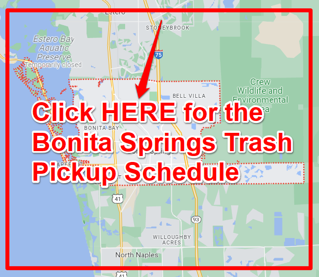 Bonita Springs Trash Pickup Schedule Map