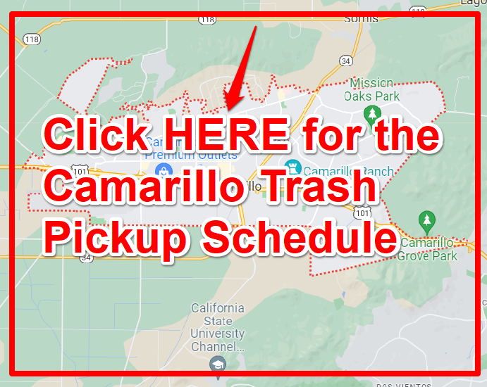Camarillo Trash Pickup Schedule Map
