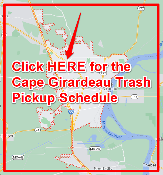 Cape Girardeau Trash Pickup Schedule Map
