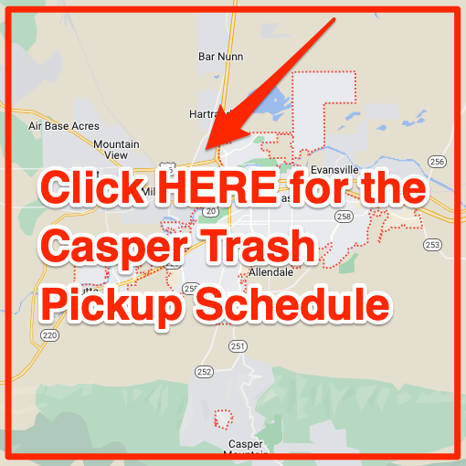 Casper Trash Pickup Schedule Map