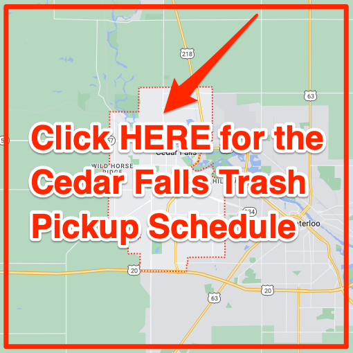 Cedar Falls Trash Pickup Schedule Map