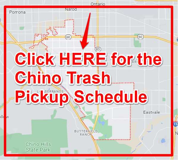 Chino Trash Pickup Schedule Map