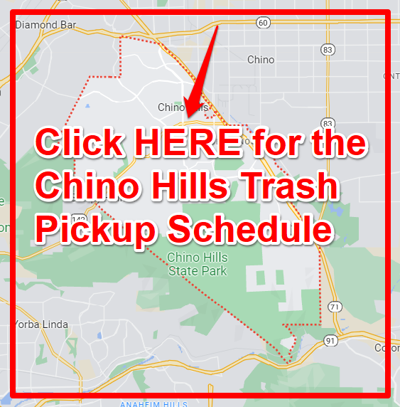 Chino Hills Trash Pickup Schedule Map