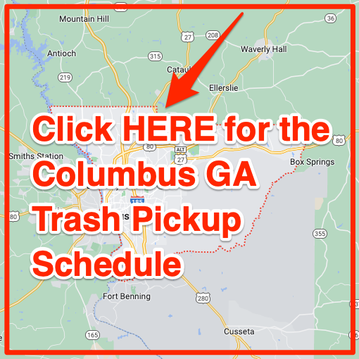 Columbus GA Trash Pickup Schedule Map