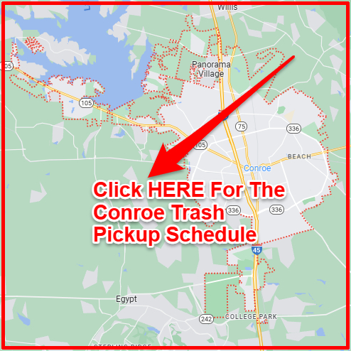 Conroe Trash Collection Map