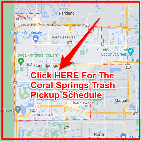 Coral Springs Trash Collection Map