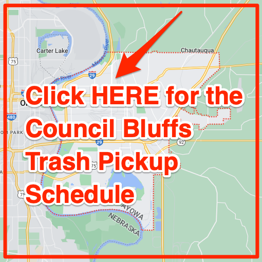 Council Bluffs Trash Pickup Schedule Map