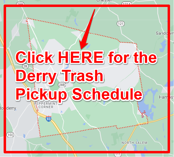 Derry Trash Pickup Schedule Map