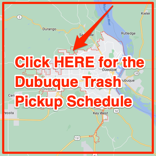 Dubuque Trash Pickup Schedule Map