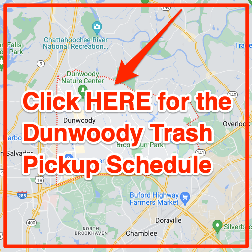 Dunwoody Trash Pickup Schedule Map