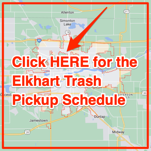 Elkhart Trash Pickup Schedule Map