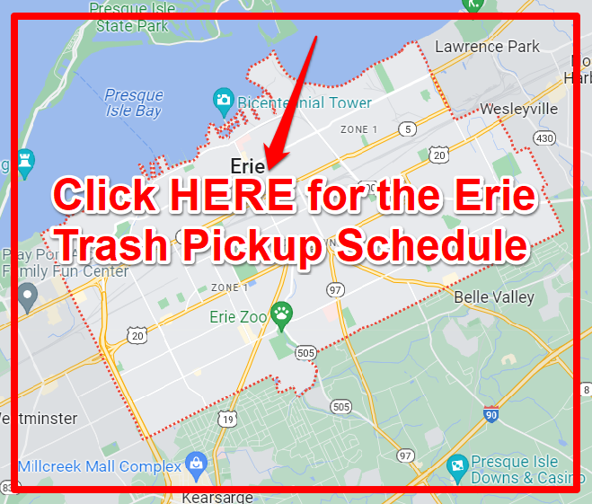 Erie Trash Schedule 2025 Bulk Pickup Holidays Map 