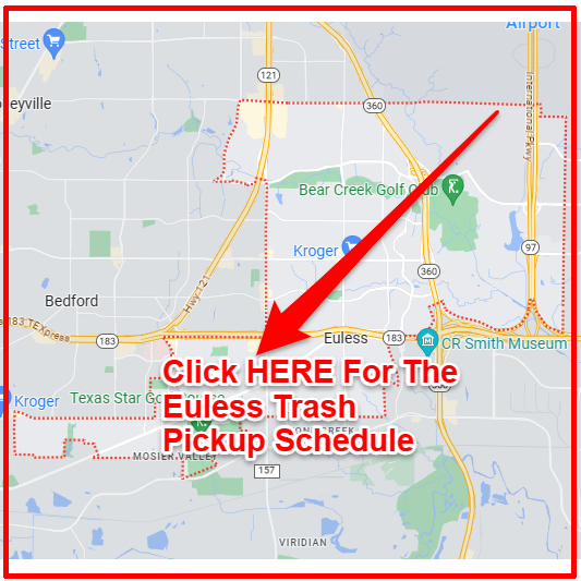 Euless Trash Collection Map