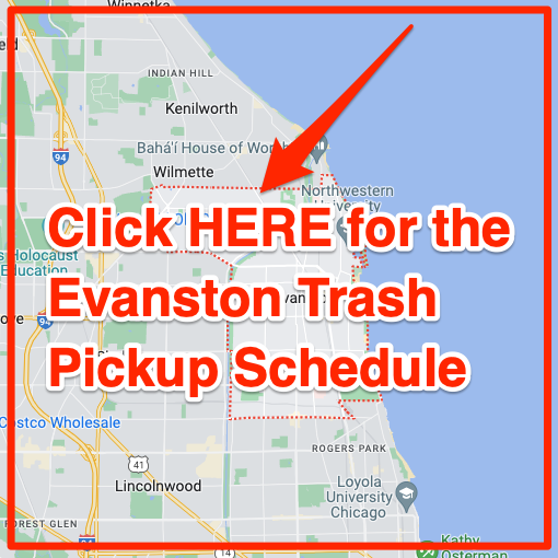 Evanston Trash Pickup Schedule Map