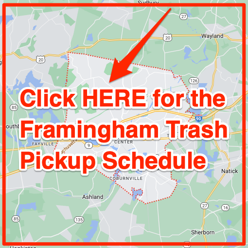 Framingham Trash Pickup Schedule Map