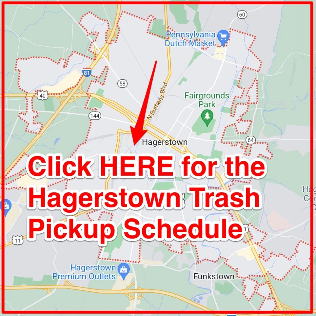 Hagerstown Trash Pickup Schedule