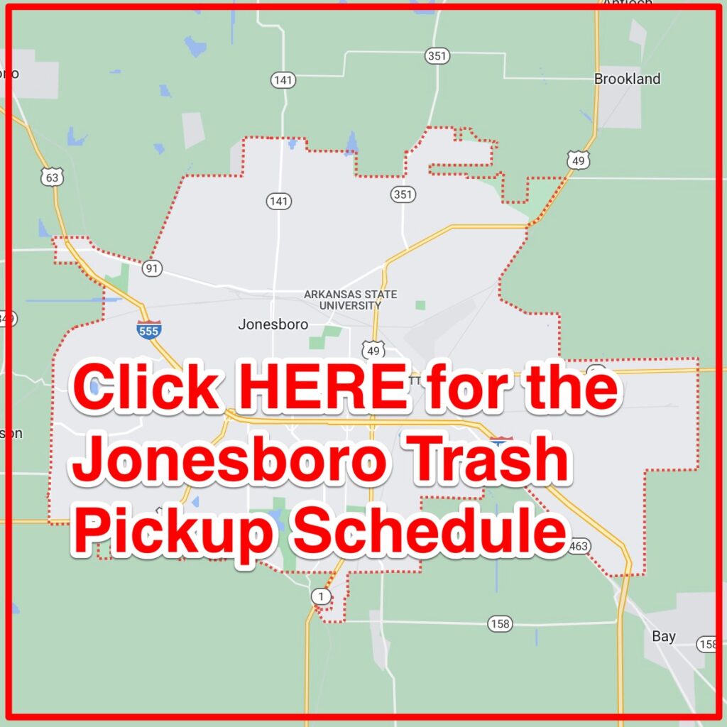 Jonesboro Trash Pickup Schedule