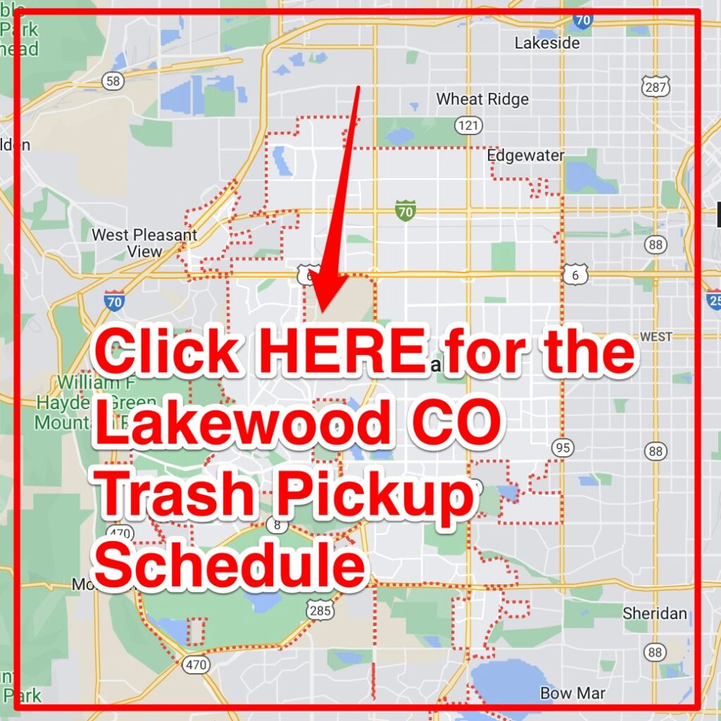 Lakewood CO Trash Pickup Schedule