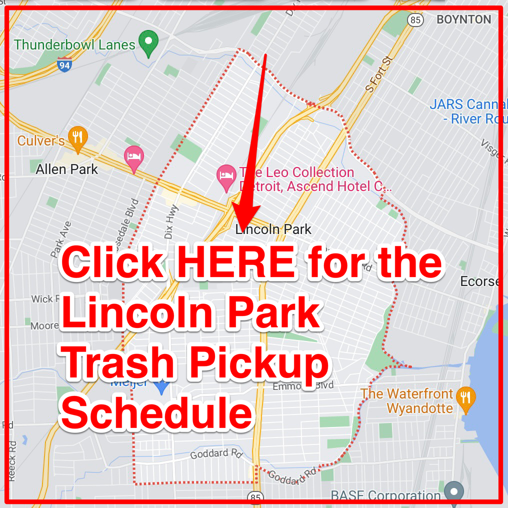 Lincoln Park Trash Schedule 2025 Bulk Pickup Holidays Map 