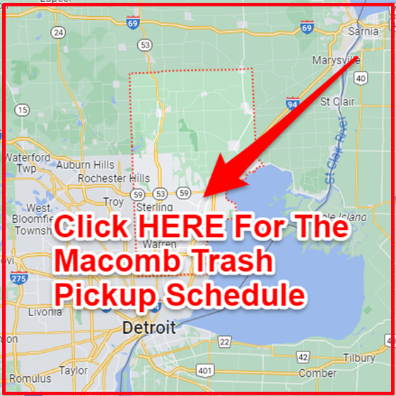 Macomb Trash Collection Map