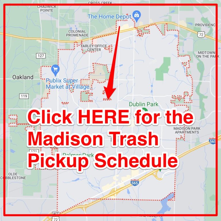 Madison Trash Schedule 2024 (Bulk Pickup, Holidays, Map)