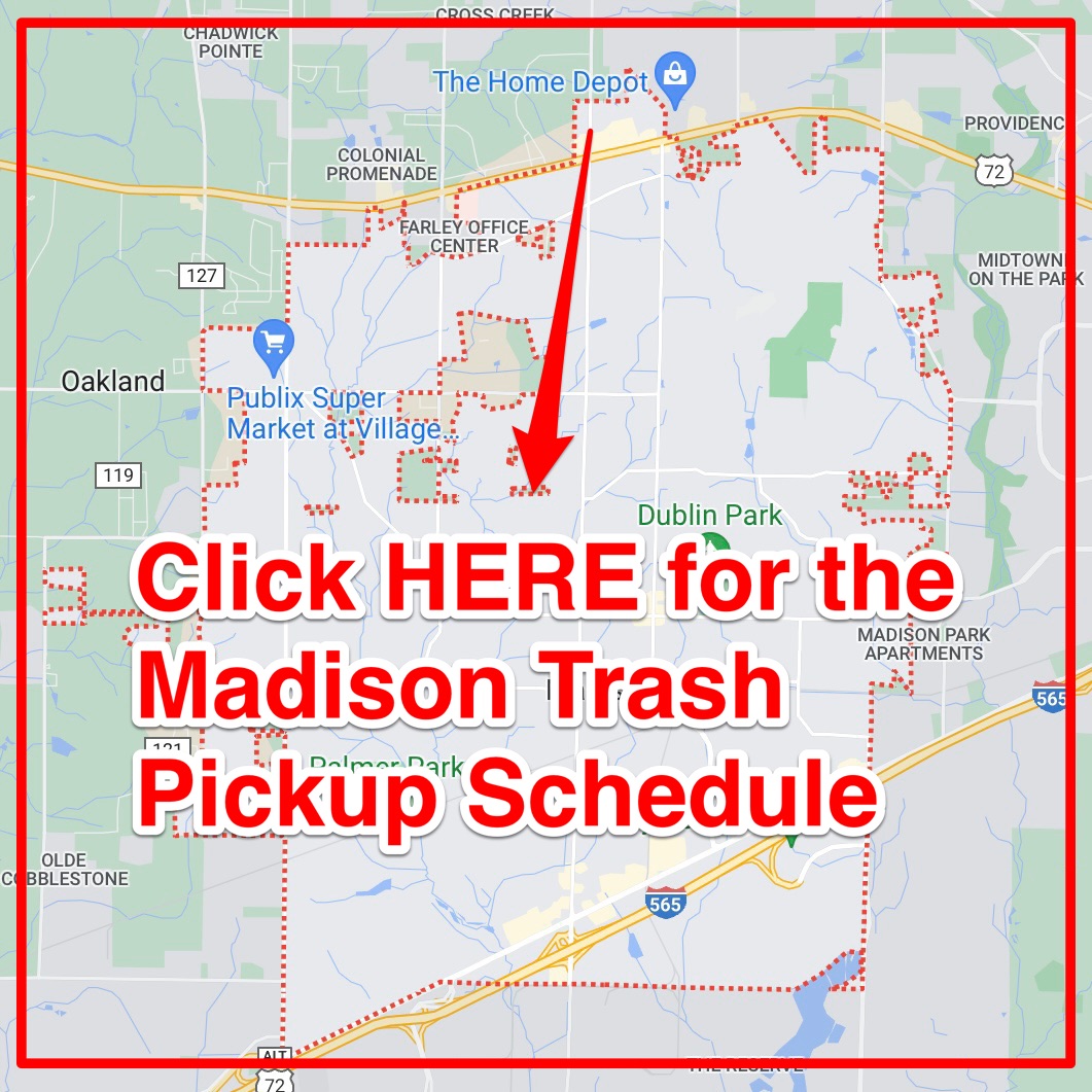 Madison Trash Schedule 2023 (Bulk Pickup, Holidays, Map)