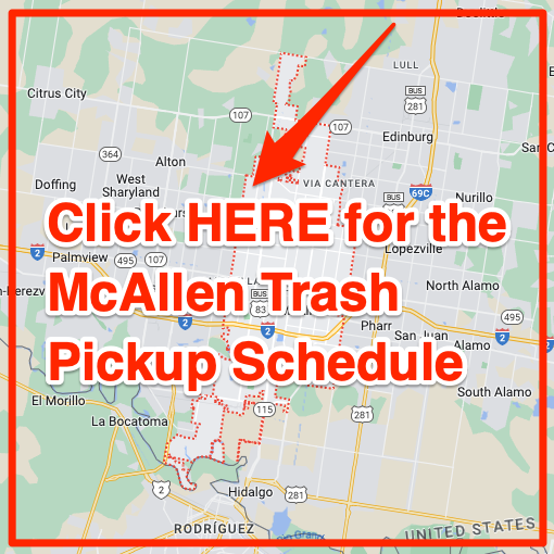 McAllen Trash Pickup Schedule Map