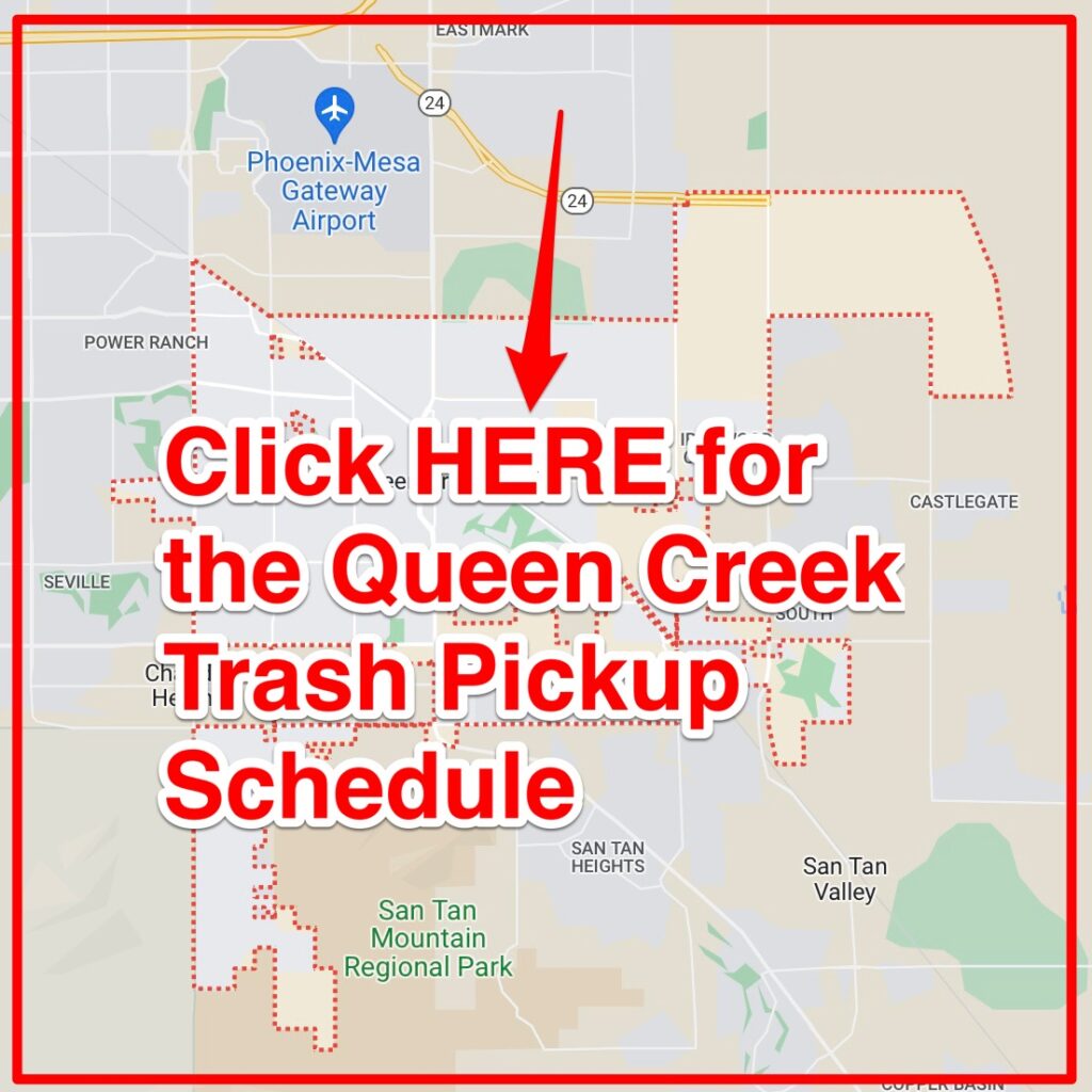Queen Creek Trash Pickup Schedule