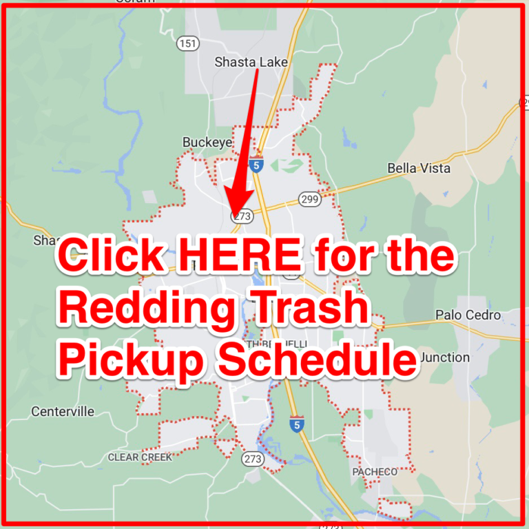 Redding Trash Schedule 2024 (Bulk Pickup, Holidays, Map)