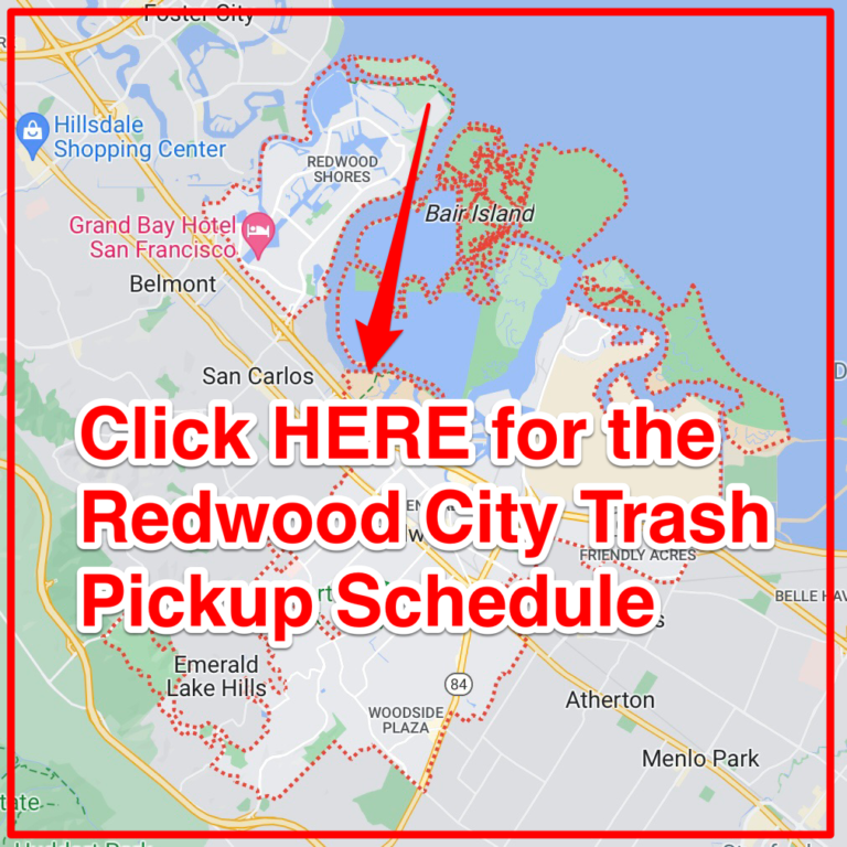 Redwood City Trash Schedule 2024 (Bulk Pickup, Holidays, Map)