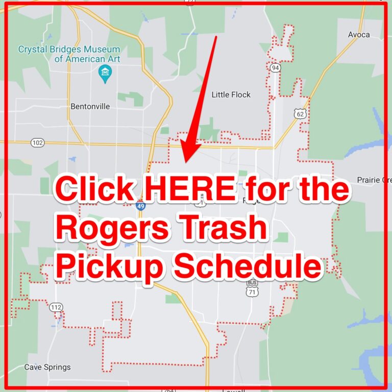 Rogers Trash Schedule 2024 (Bulk Pickup, Holidays, Map)