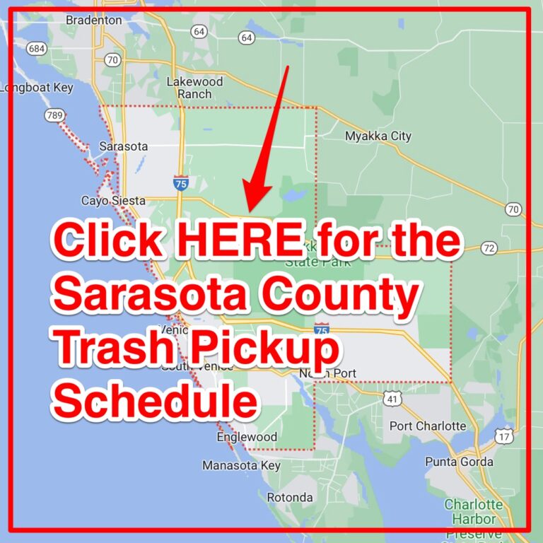 Sarasota County Trash Schedule 2023 (Bulk Pickup, Holidays, Map)