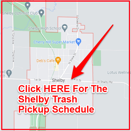 Shelby Trash Collection Map