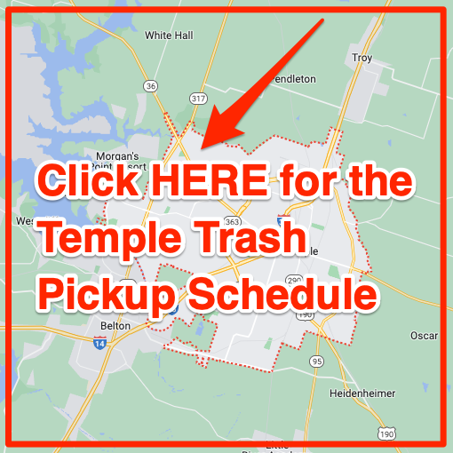Temple Trash Pickup Schedule Map