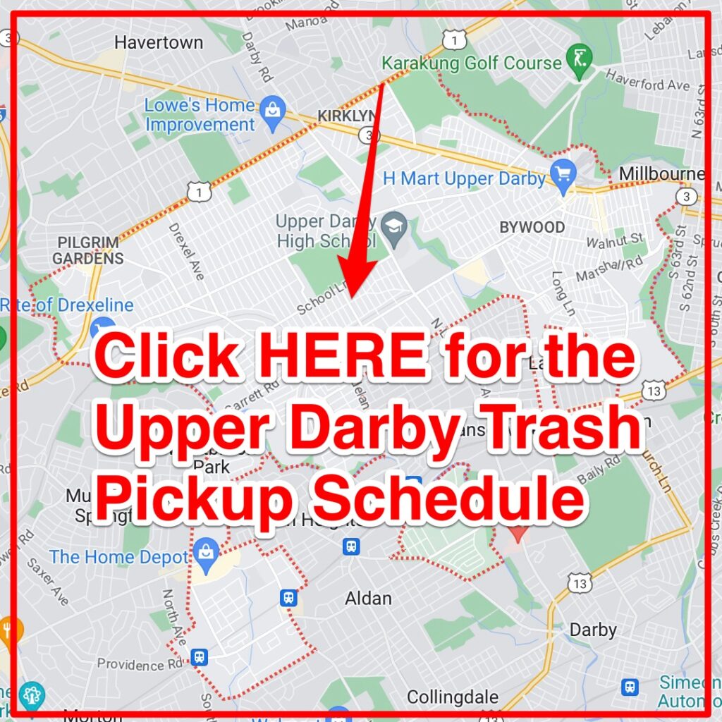 Upper Darby Trash Pickup Schedule