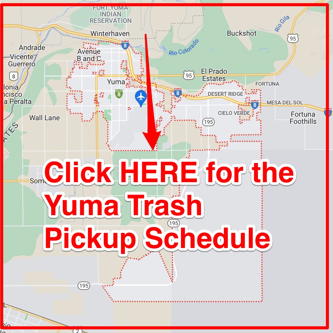 Yuma Trash Schedule 2024 (Bulk Pickup, Holidays, Map)