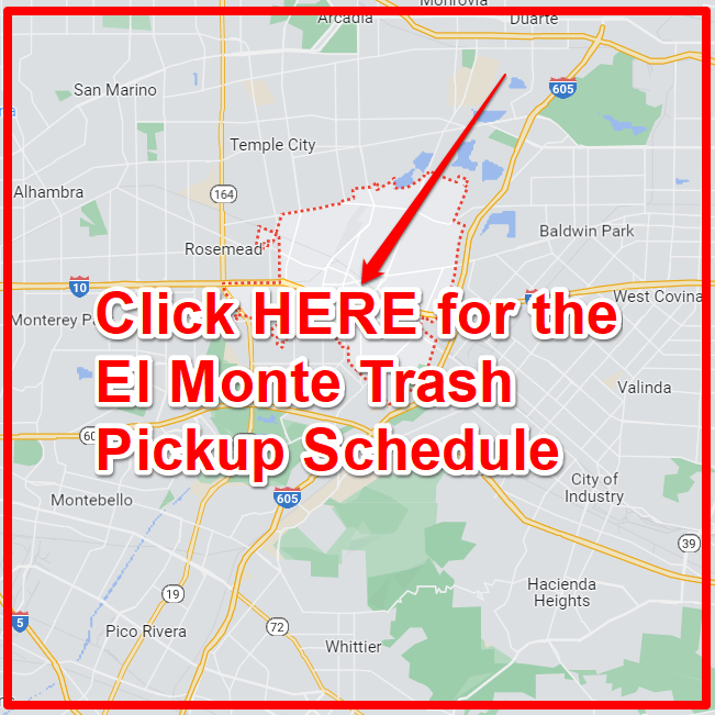 El Monte Trash Pickup Schedule